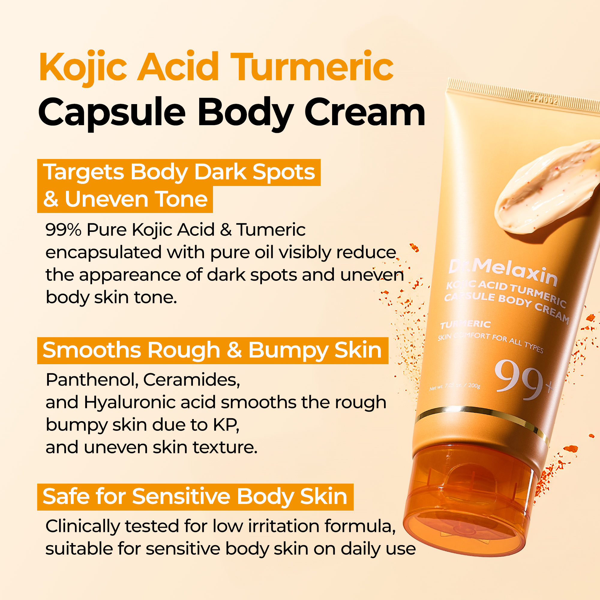 Alternative view of Kojic Acid Turmeric Capsule Body Cream